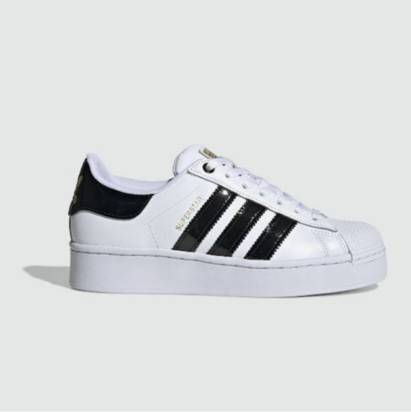 Adidas Superstar Bold Γυναικεία Flatforms Sneakers Cloud White / Core Black / Gold Metallic
