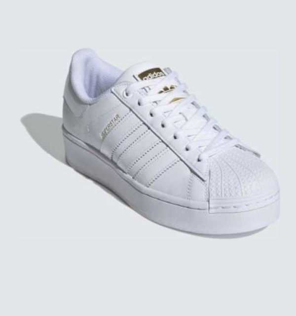 Adidas Superstar Bold Γυναικεία Flatforms Sneakers Cloud White / Gold Metallic