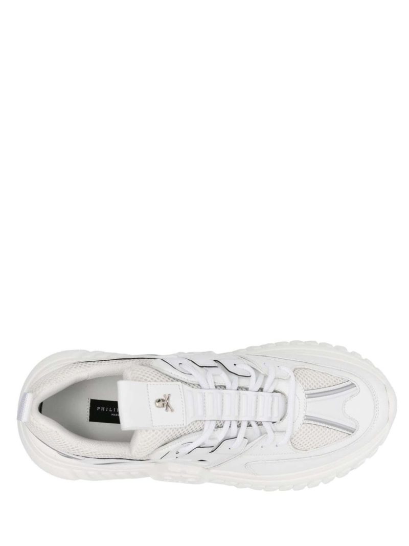 Philipp Plein Sneakers Runner Hexagon από δέρμα & mesh με λογότυπο του brand - Image 4