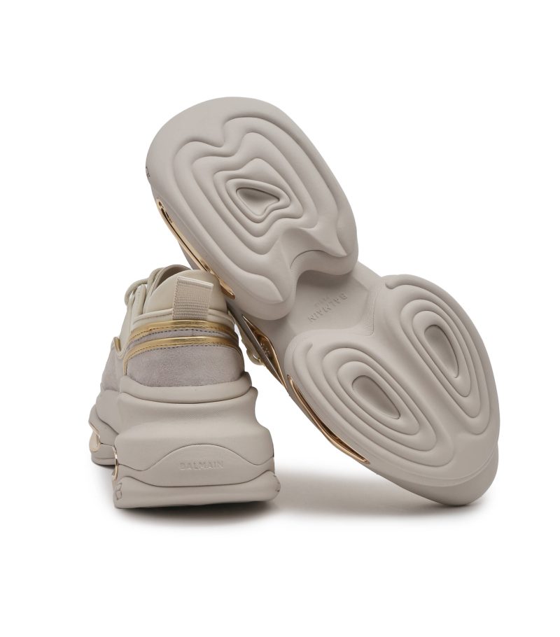 BALMAIN SNEAKERS BOLD LOW-CALF SKIN&SUEDE - Image 3