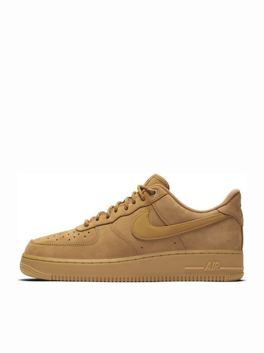 Nike Air Force 1 '07 Ανδρικά Sneakers Flax / Gum / Light Brown / Black / Wheat - Image 3